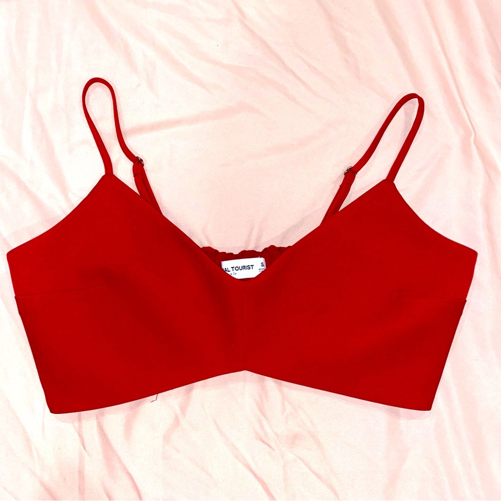 Hollister Crop Top Red Size Small Social Tourist Collection